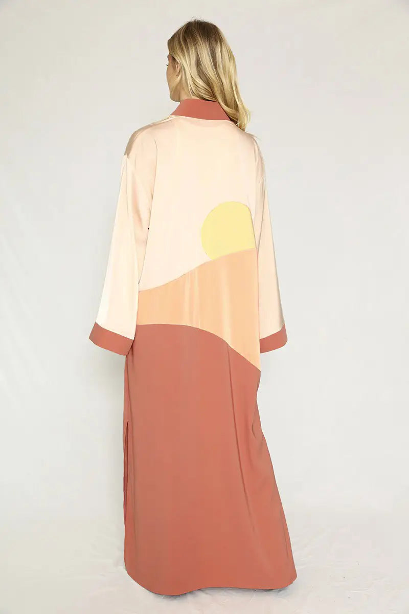 Solstice Duster | Satin Texture