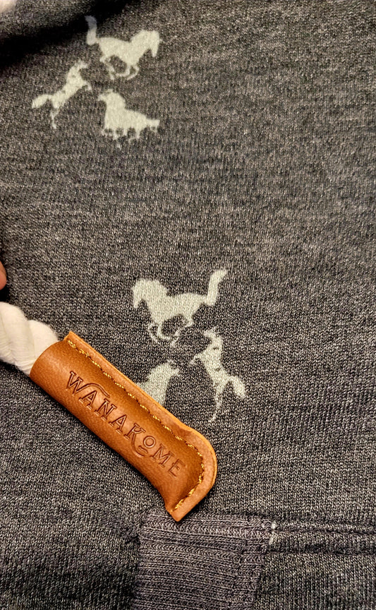 "Allegra" Large Collar Hoodie | Equestrian Mix
