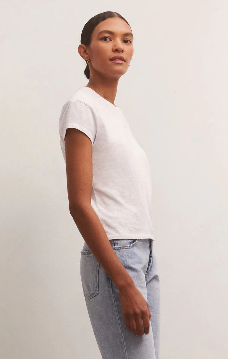 Modern Slub Tee  |  White
