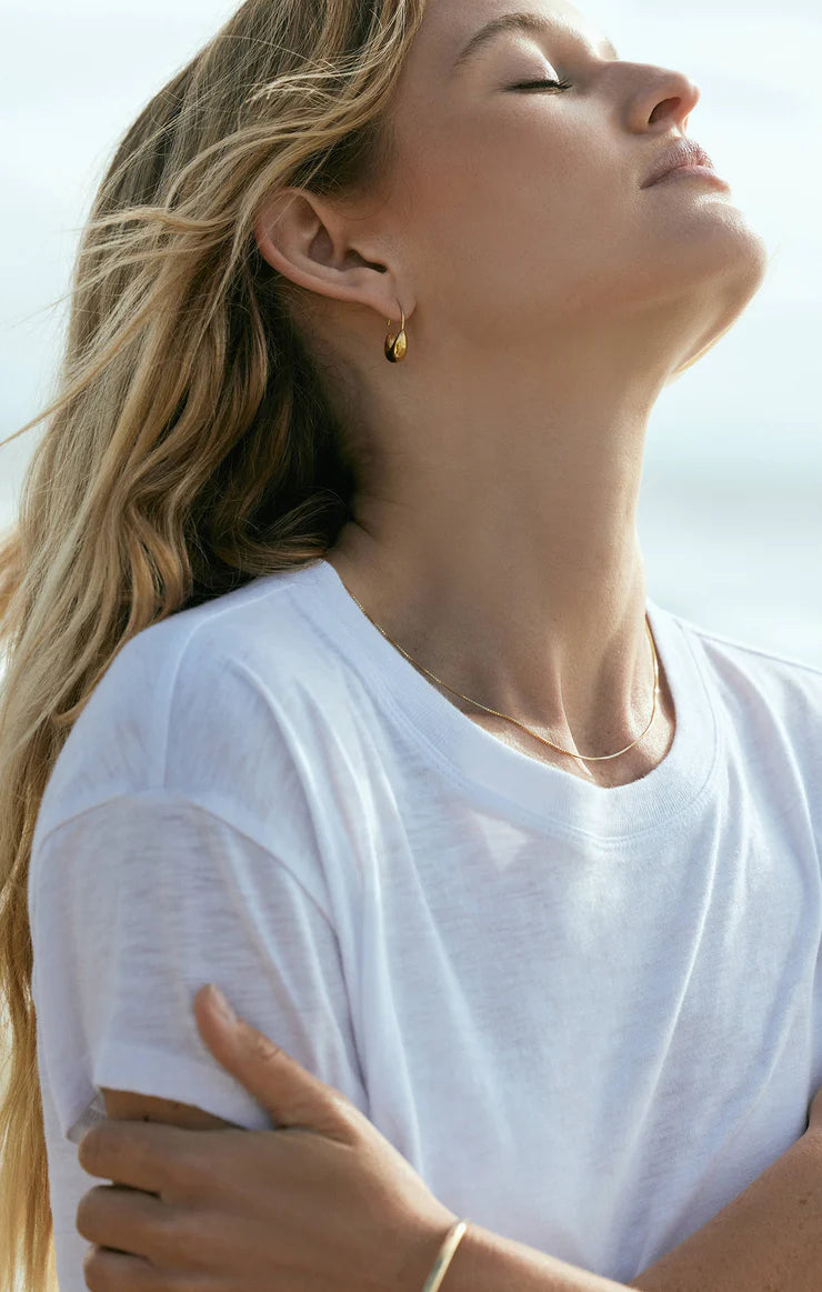 Modern Slub Tee  |  White
