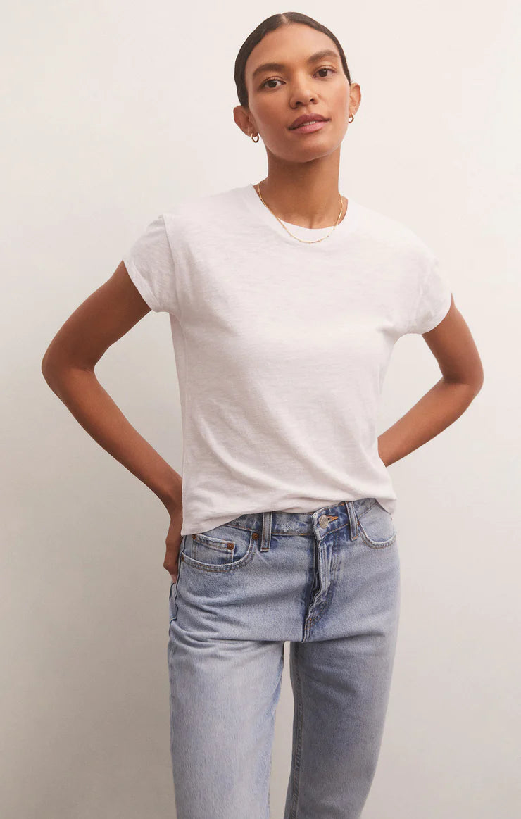 Modern Slub Tee  |  White