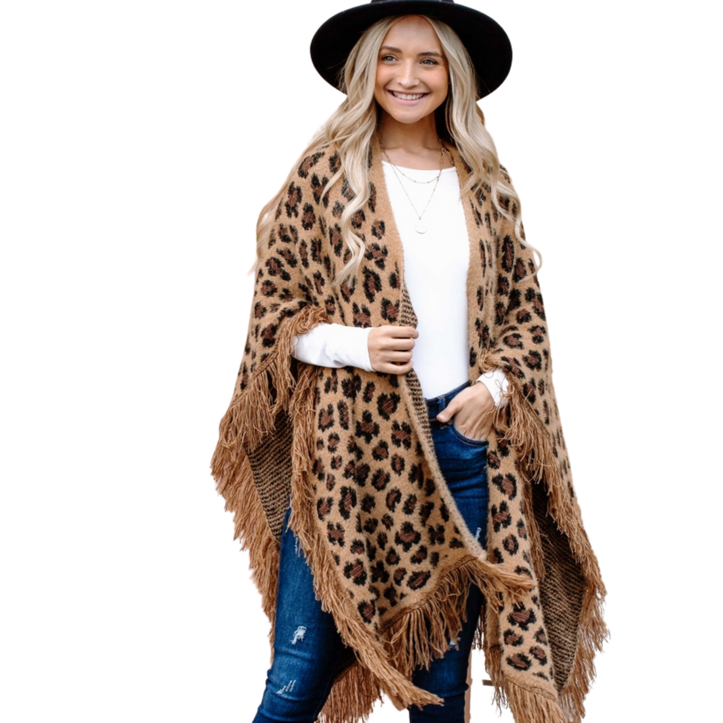Boho Shawl | Leopard Print