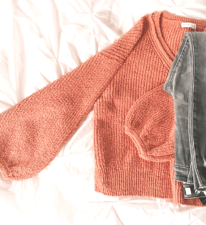 "Harris" Sweater in Dusty Rose by Gentle Fawn