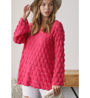 "Birds Of A Feather" Sheer Sweater
