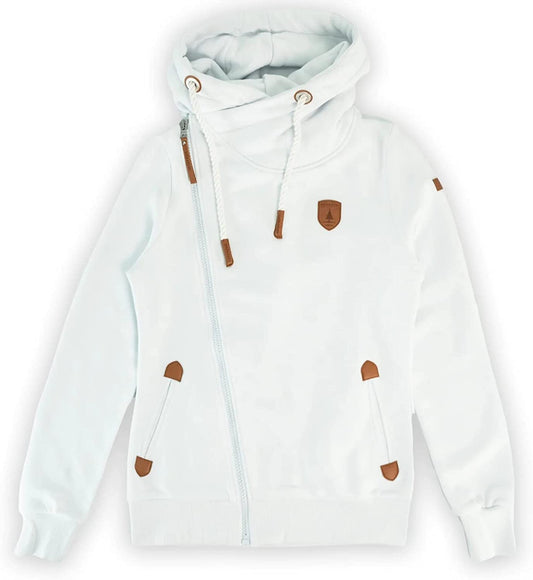 "Athena" Large Collar Zip-Up Hoodie  | Air