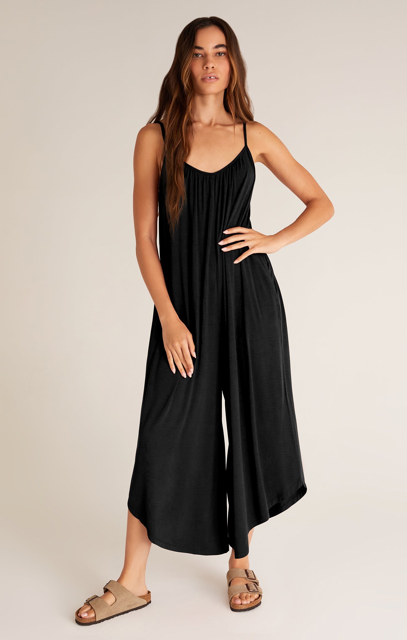 FLARED JUMPSUIT | Black