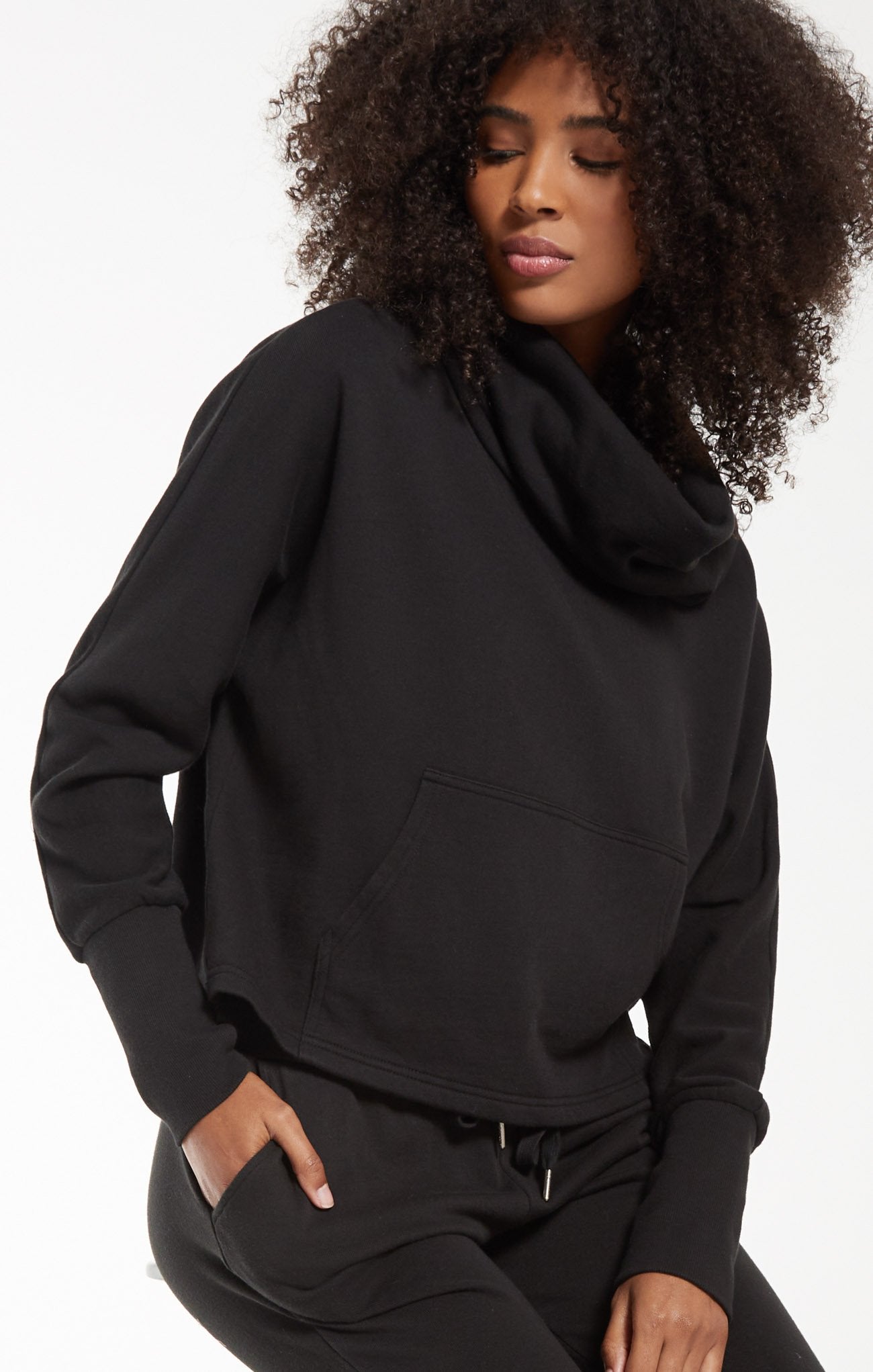 Easy Cowl Top (black)