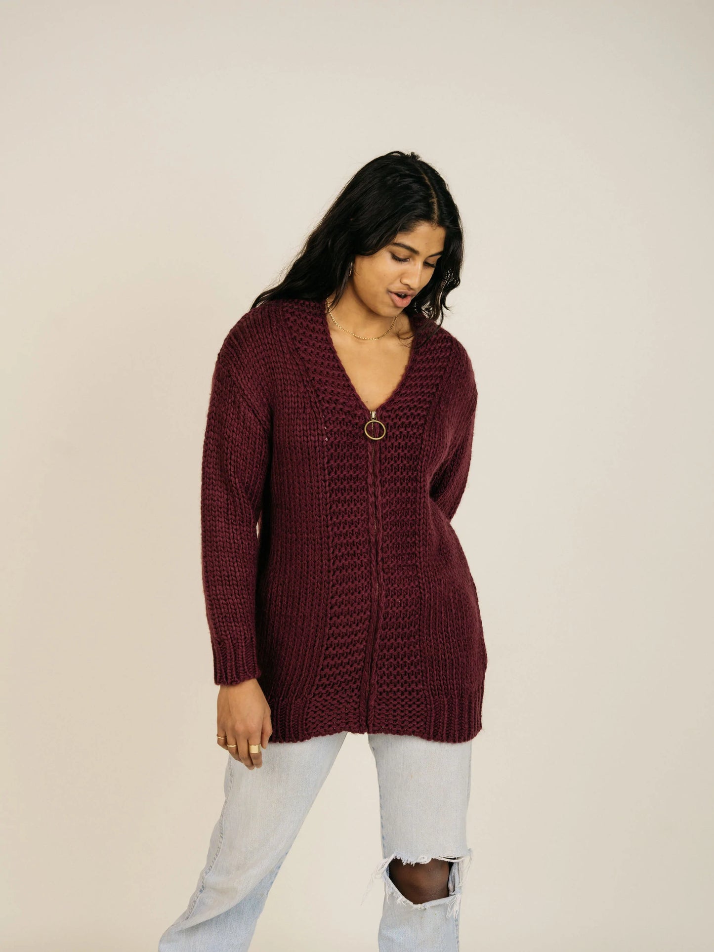 "I See You" Cardigan | Saffron/Tawny
