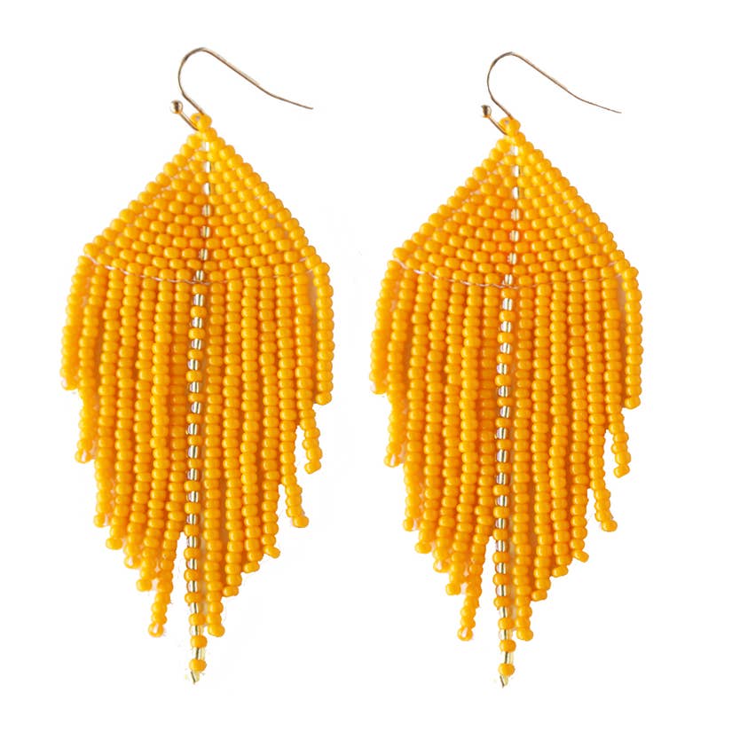 "Raya" Beaded Earrings (Mandarin)