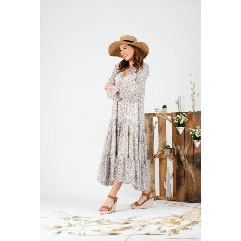 Tiered Maxi Dress  |  Floral