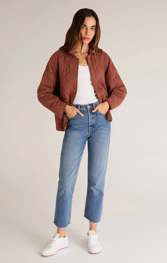 'Maya' Quilted Jacket  | Whiskey